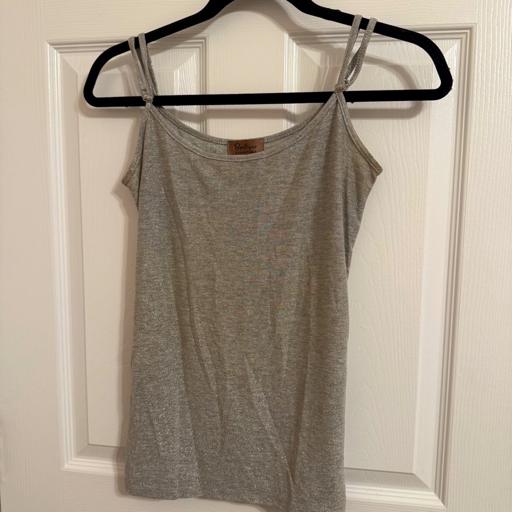 Shimmery Silver Women’s Tank